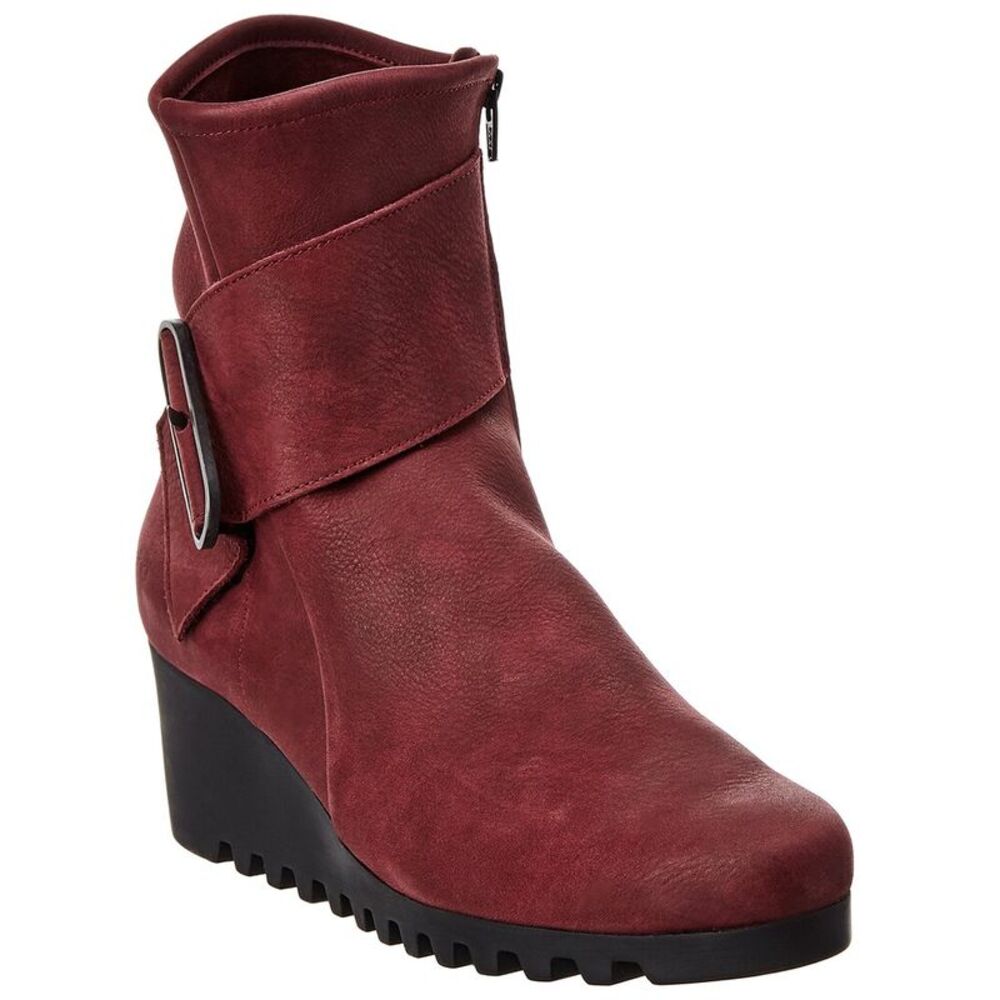 Arche Larune Leather Bootie, Red